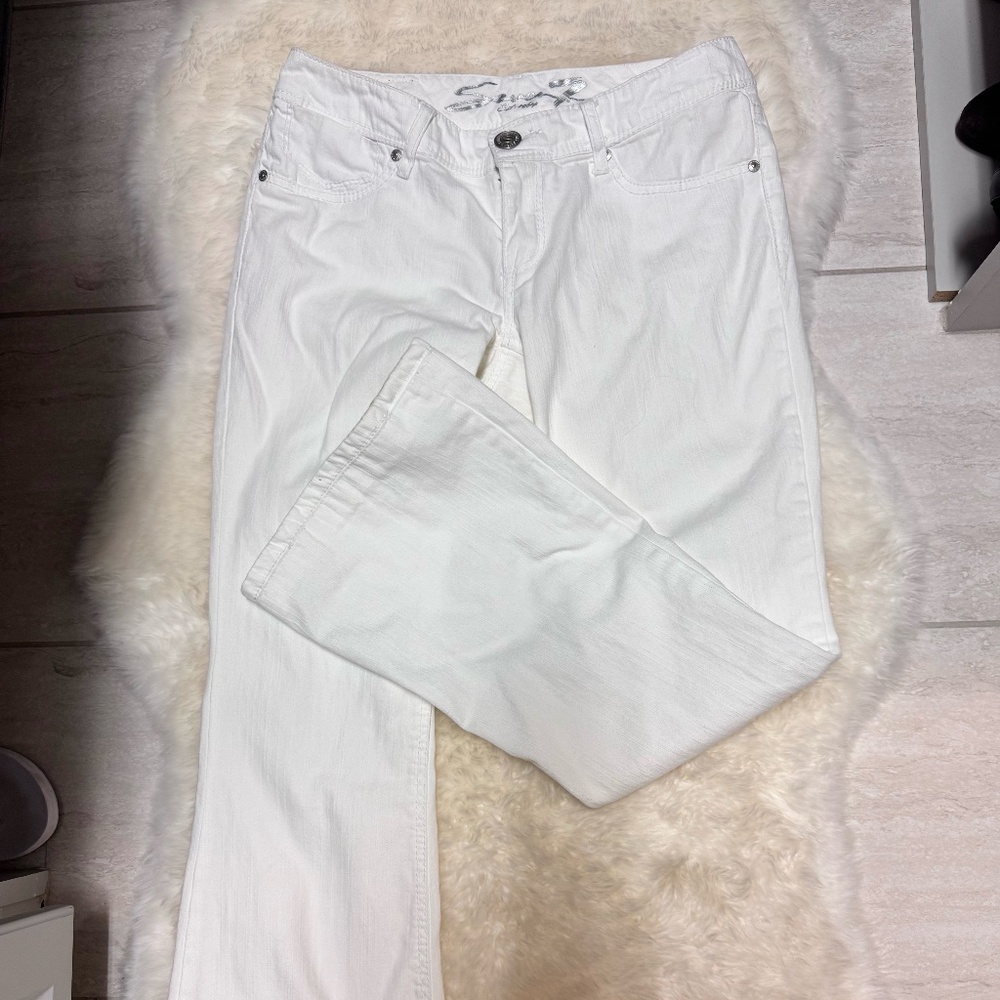 Seven7  White Flare Jean